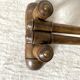 Turned wooden towel rack
