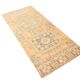 2x5 Turkish Vintage Runner Rug: Light Orange Peach Handmade Carpet 75x170Cm