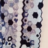Vintage rugs, patchwork of crocheted patterns, handmade