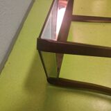 Saber-legged mirrored coffee table 1960