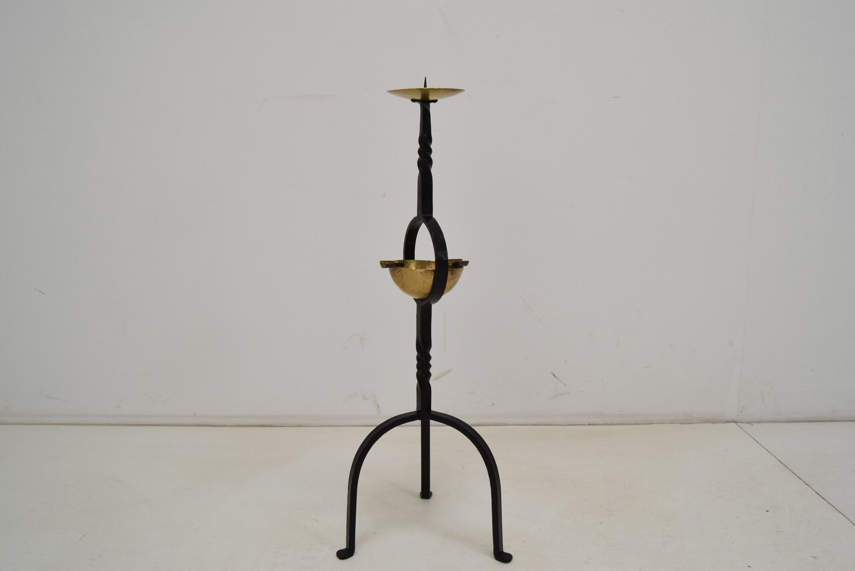 Mid-century candlestick and ashtray, 1960's