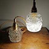 Pair of vintage hanging lamps