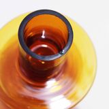 Space age glass candle holder