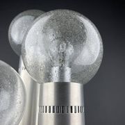 Brushed aluminium floor lamp, Italy, 1970s