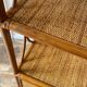 Vintage bamboo wicker shelf