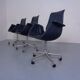 Model 6727 Bird Chairs by Preben Fabricius & Jørgen Kastholm for Kill International, 1960s, Set of 3