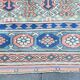 Powder Pink & Soft Blue Vintage Persian Rug, 166x209 Cm
