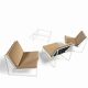 Chaises longues Kho Liang Ie 024 / table basse / Artifort 1962