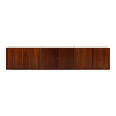 Buffet flottant Poul Cadovius en palissandre, années 1960.