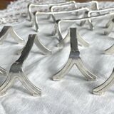 Ercuis - Set of 12 silver-plated knife rests in Art Deco style