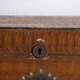 Swedish drop-leaf desk, antique – Scandinavian folk furniture – year 1783