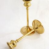 Pair of brass candlesticks