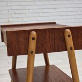 1970s, Swedish side table by AB Carlstrom with drawer, teak wood.