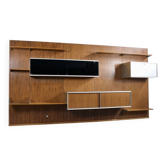 MODULAR WALL SYSTEM WITH ROSEWOOD PANELS GEORGES FRYDMAN 1970s
