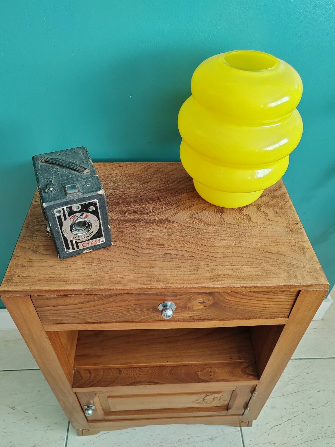 Vintage nightstand bedside table