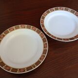 Pair of KG Lunéville "Vittefleur" pedestal dishes, early 20th century