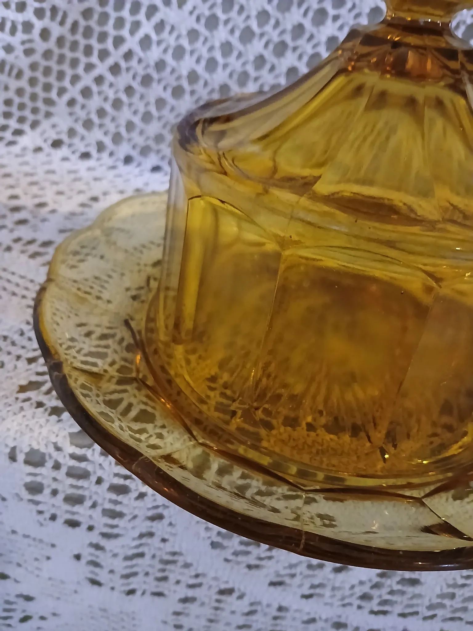 Plateau + cloche à fromage Art Déco