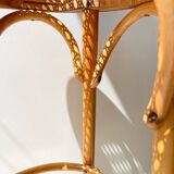 Bentwood and canework bar stool, 1950s