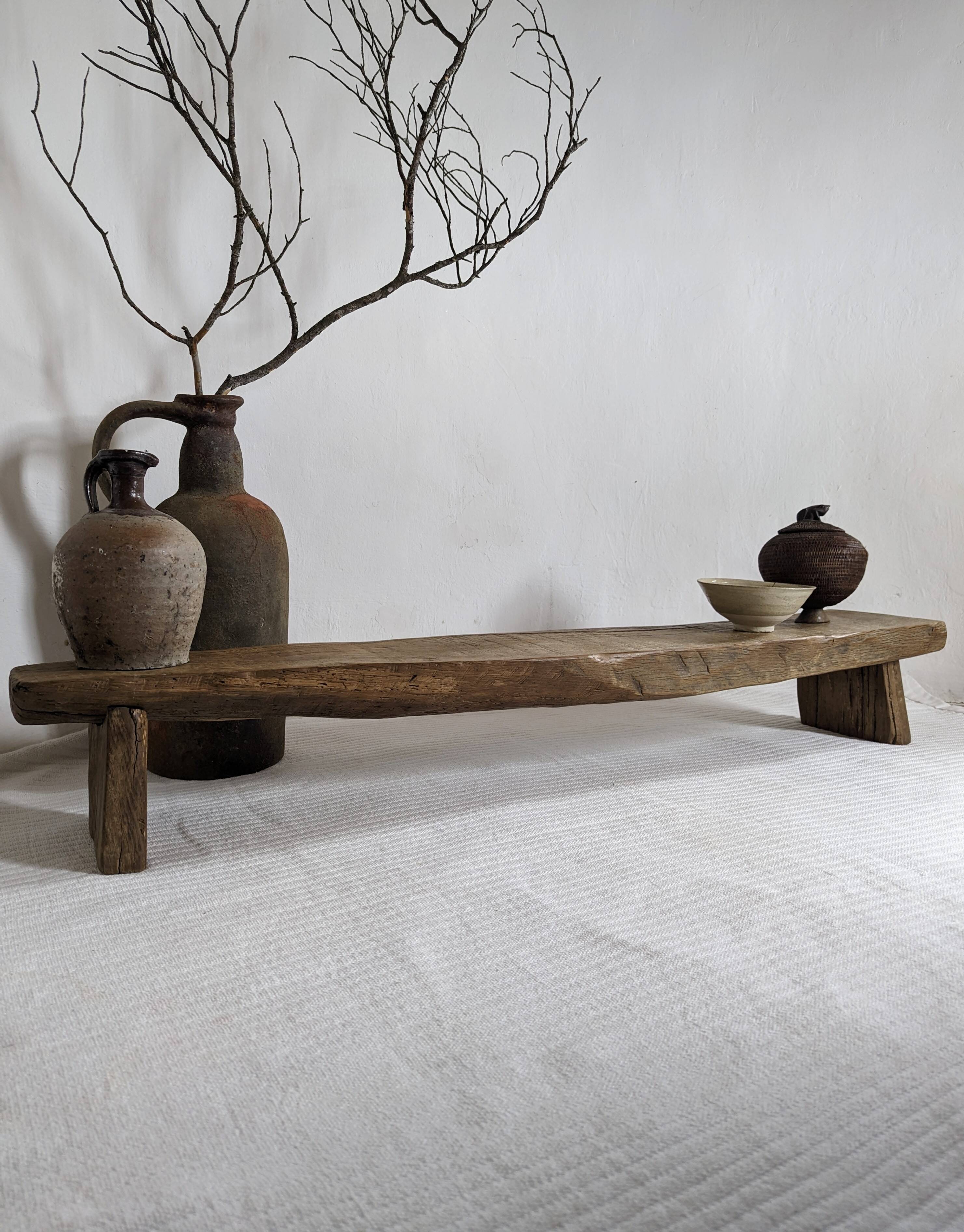 Coffee table or bench in old oak