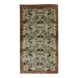 ONE-OF-A-KIND TURKISH HANDWOVEN VINTAGE RUG - RUSTIC VINTAGE CHARM 200X 104