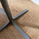 Dining table in metal and smoked glass Roche Bobois