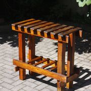 Old farmhouse console table made of solid wood.