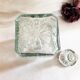 Old whisky or decant decanter textured crystal souflé in vintage checkerboard