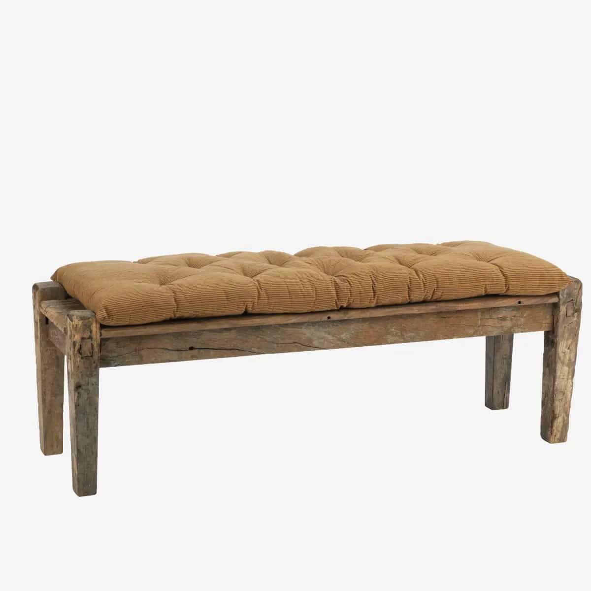 Indian bench made of recycled wood