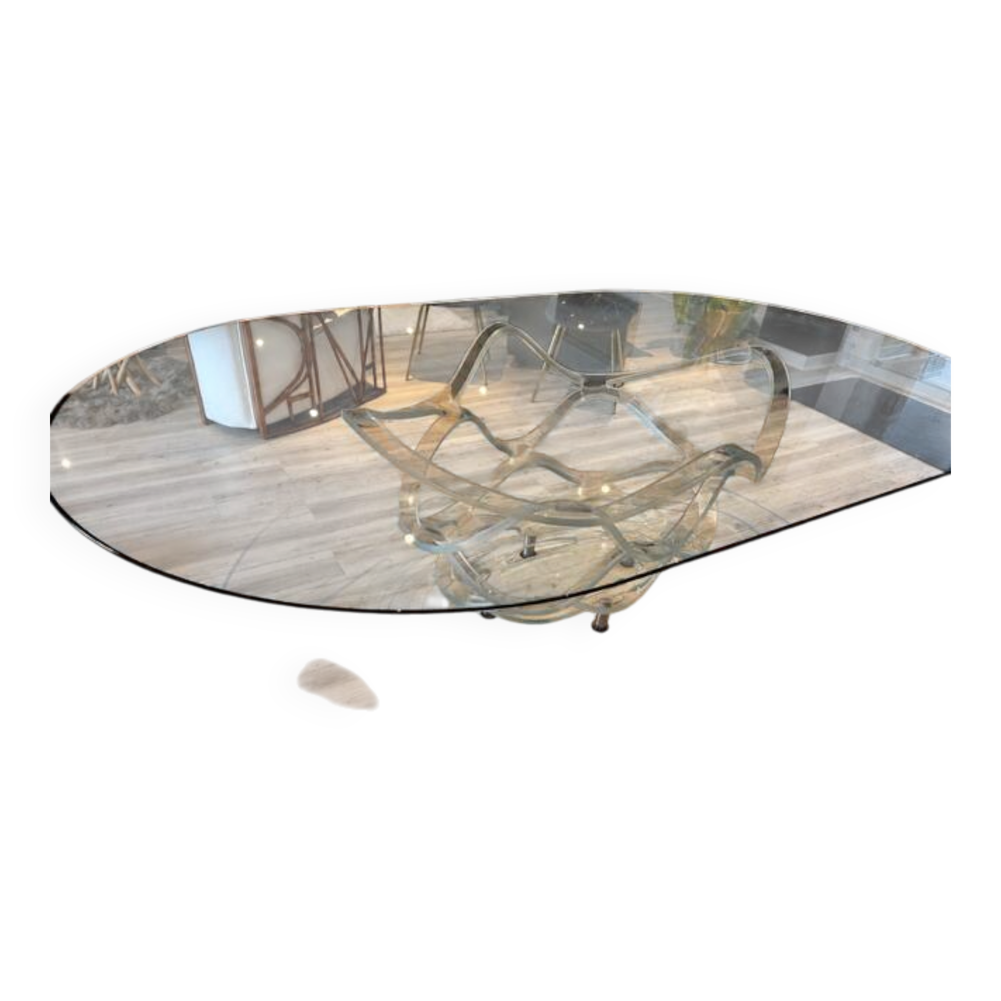 "Néo" dining table in Murano by Tulczinsky