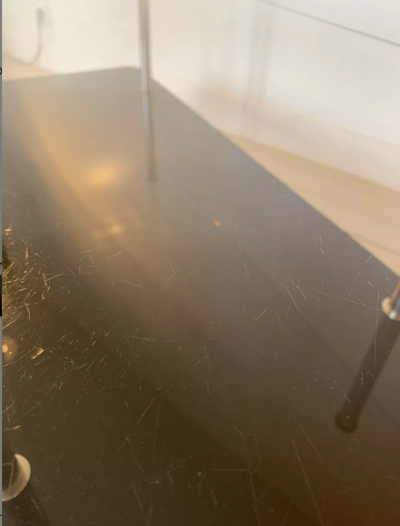Glass coffee table 50s/60s