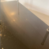 Table basse en verre années 50/60