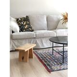 Japanese stool in solid pine from the Landes