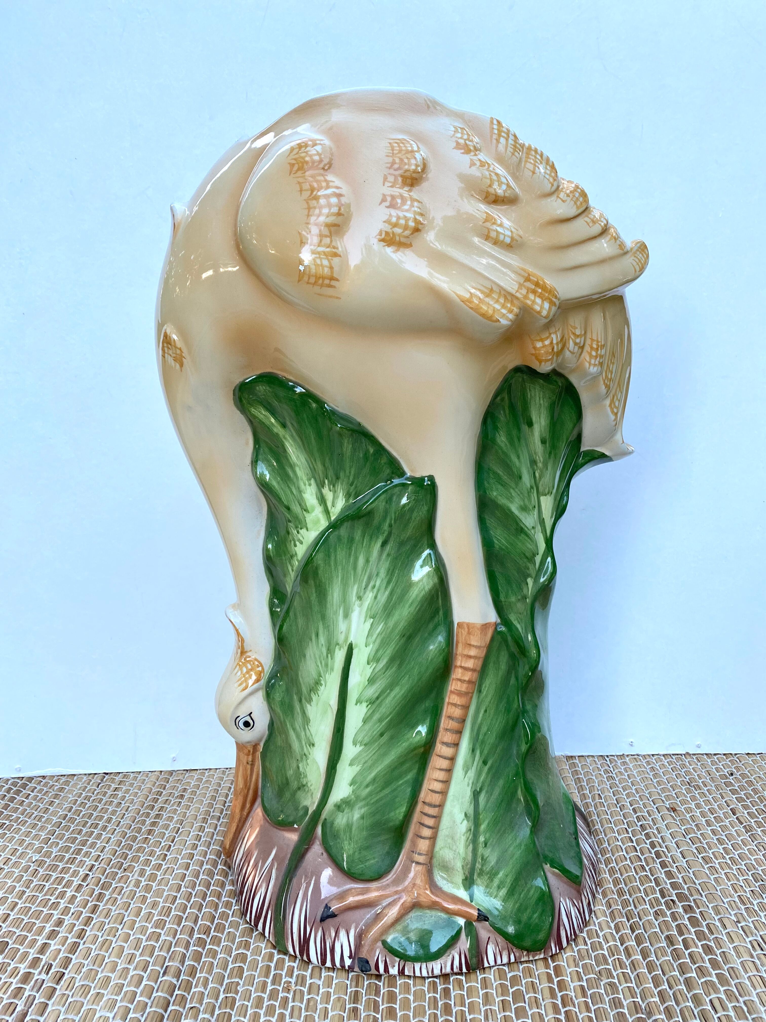 Umbrella door in bird slurry