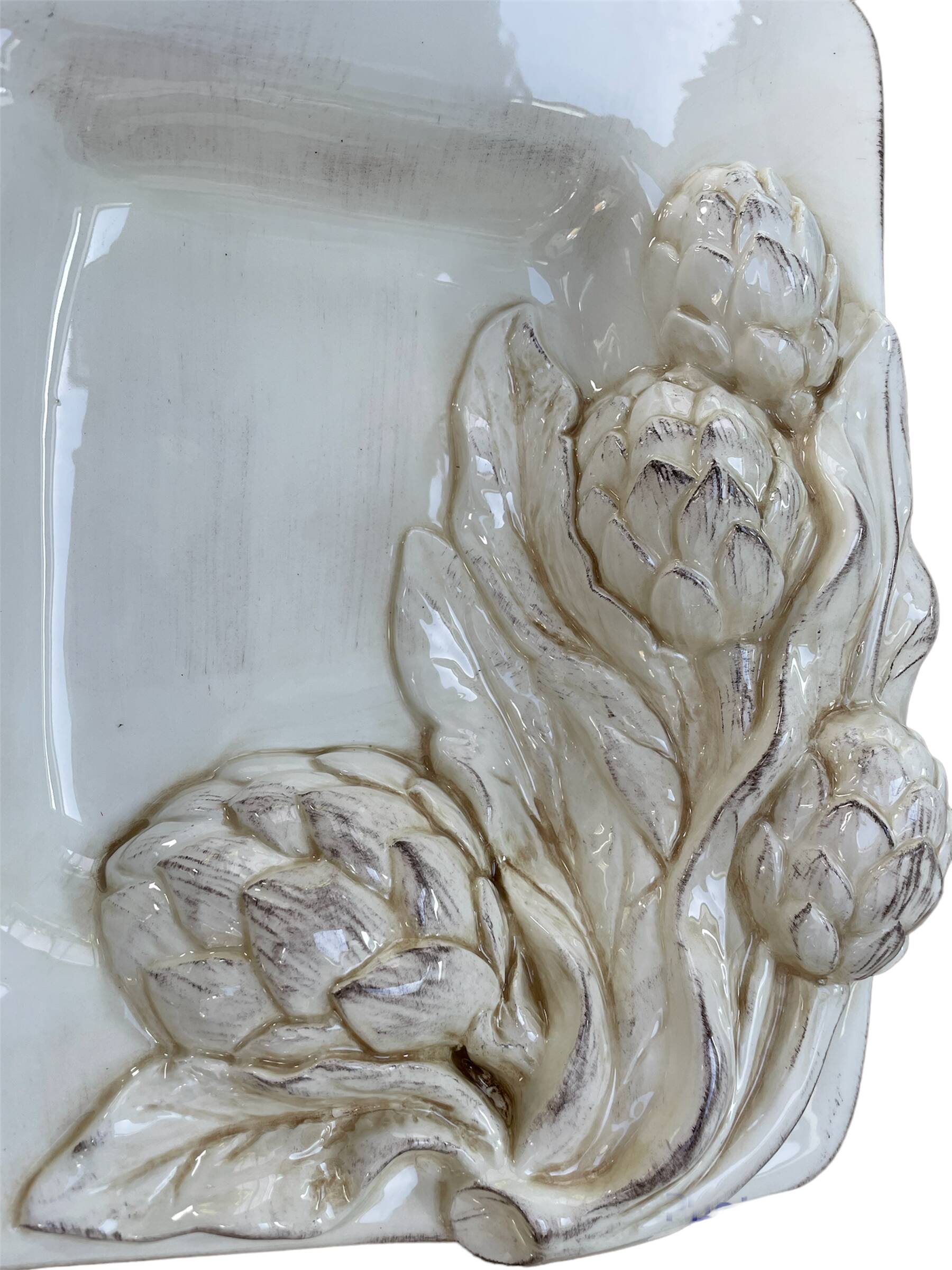 Grand Plat Lobé En Porcelaine à Décor Bleu Et Blanc De Caval