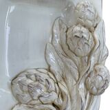 Dish slurry pattern artichoke signed Chaumette
