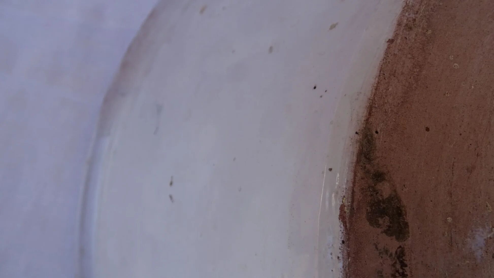 Grand lebrillo vintage en faïence espagnole Triana avec coq