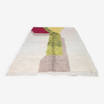 Handmade wool Berber rug 250 x 150 cm