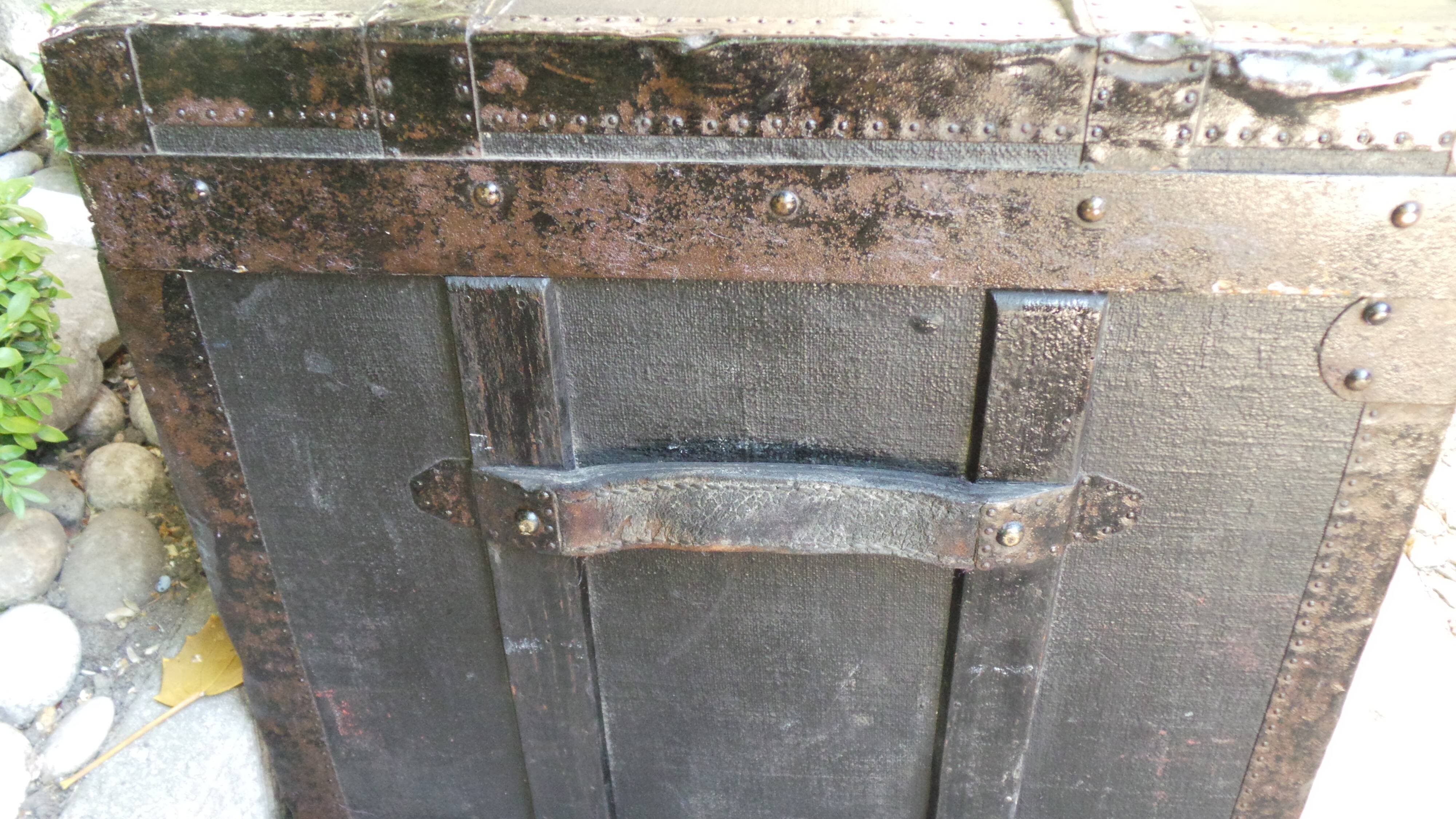 Safe travel vintage trunk