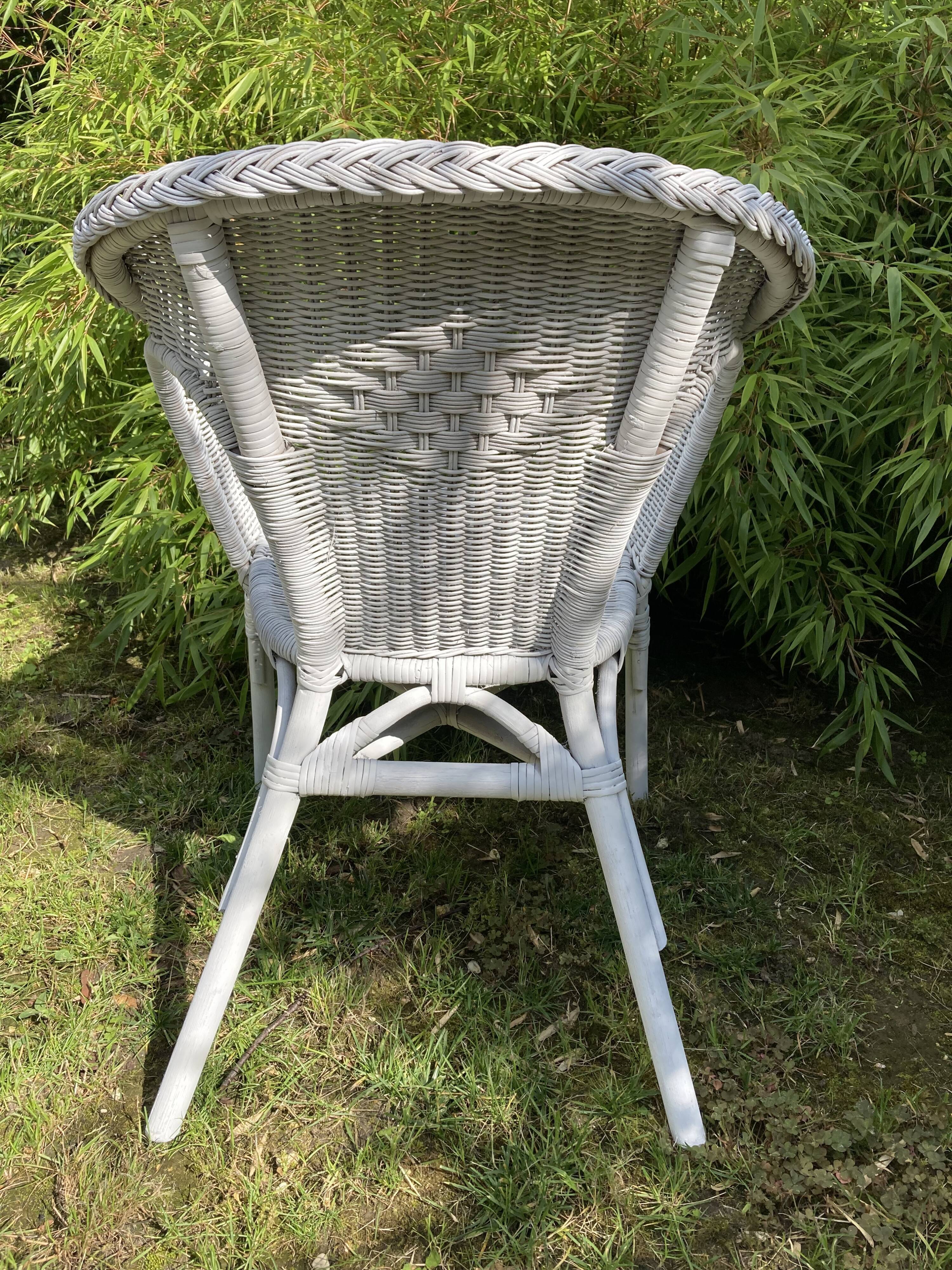 Rattan armchair