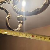 Lustre décoratif à 6 bras en métal patiné