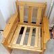 Fauteuil scandinave en pin massif 1970