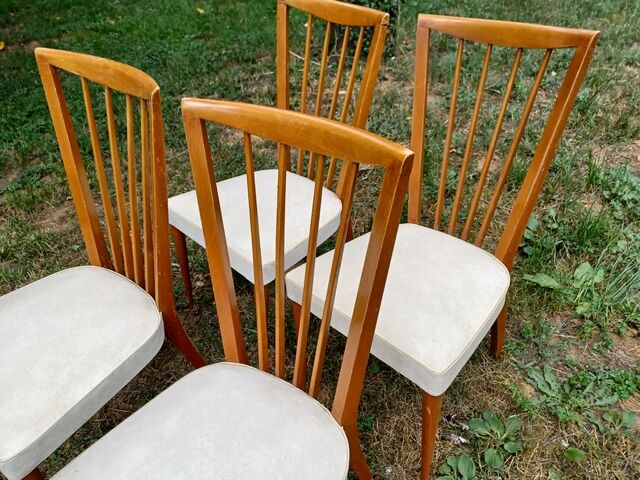 Lot de 4 chaises vintage