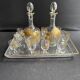 Golden liqueur service - Baccarat