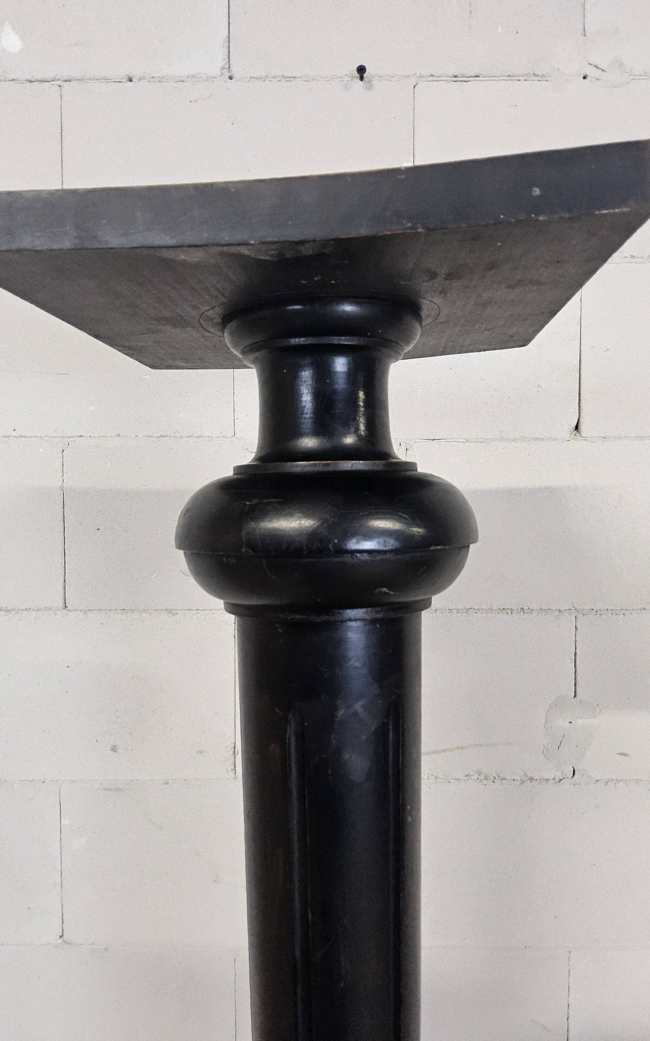 Antique wooden plant stand / pedestal / plinth