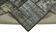 Tapis turc surteint fait à la main 176 cm x 242 cm tapis patchwork noir