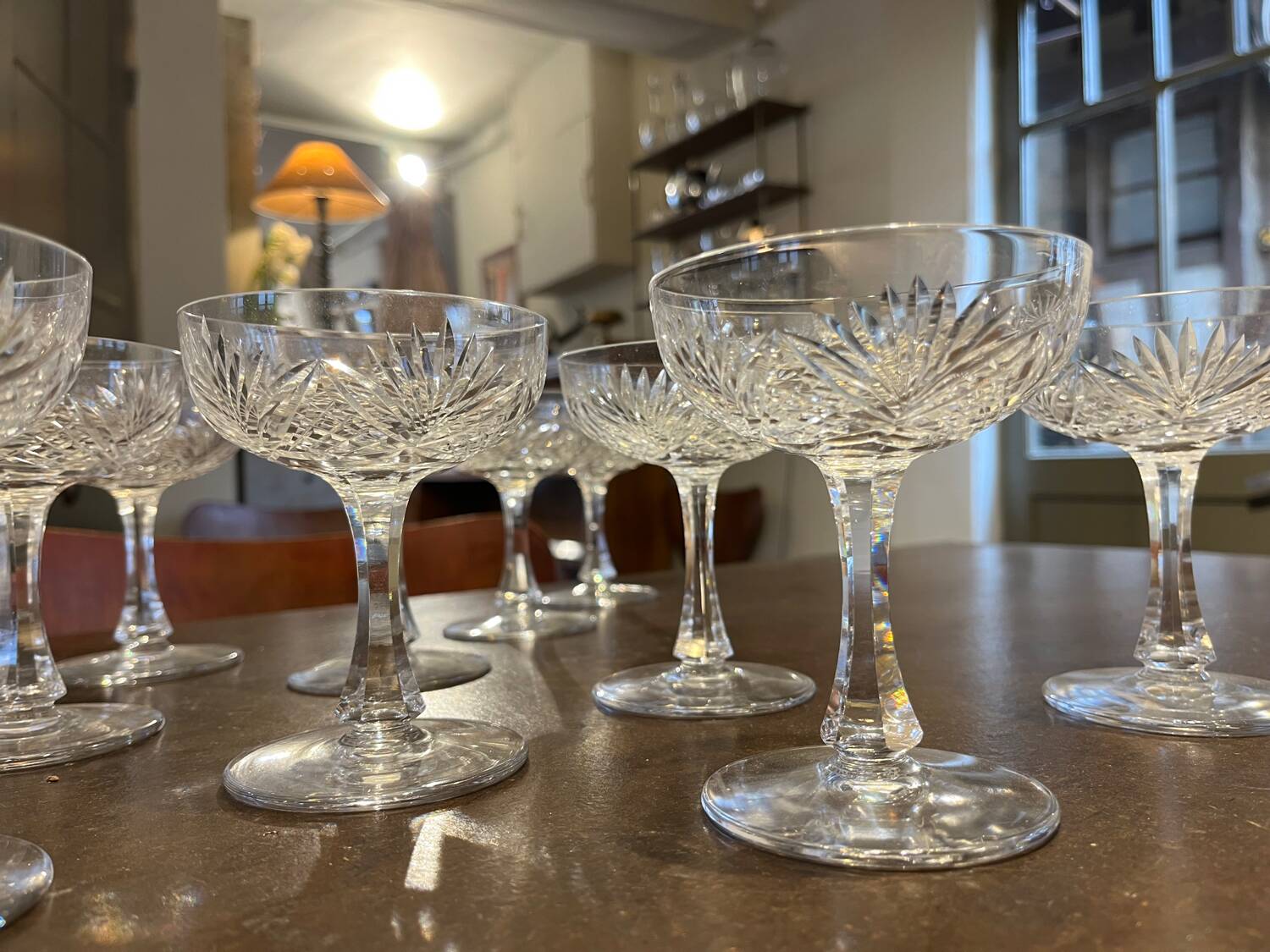 Beau lot de verres en cristal de Saint Louis
