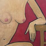 Female nude painting
