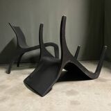 A pair Minimalist bent plywood lounge chairs