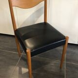 Set of 4 Baumann chairs, “Silva” model, Scandinavian design, 1970s