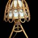 Lampes de Bureau Mid-Century en Rotin et Osier par Louis Sognot, France, 1960s,